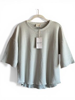 Wrap London Hemp Organic Cotton Loopback
Tee Sweatshirt Top Mint Women's M 8 NWT